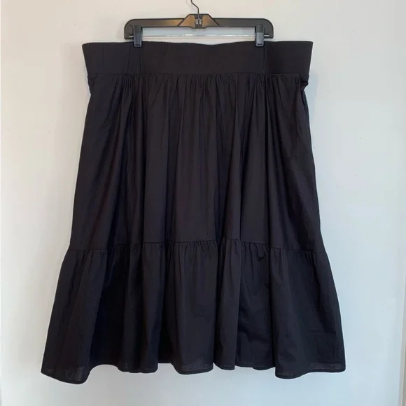 Torrid Black Tiered Midi Peasant Skirt - Picture 3 of 10